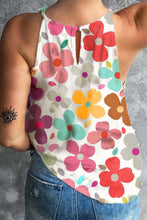 Load image into Gallery viewer, Flower Printed Round Neck Tank
