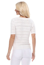 Load image into Gallery viewer, Elegant Scallop &amp; Punch Hole Knitted Sweater Top
