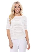 Load image into Gallery viewer, Elegant Scallop &amp; Punch Hole Knitted Sweater Top
