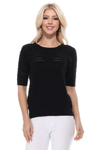 Load image into Gallery viewer, Elegant Scallop &amp; Punch Hole Knitted Sweater Top
