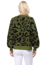 Load image into Gallery viewer, Leopard Jacquard Open Front Shrug Cardigan
