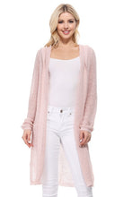 Load image into Gallery viewer, Summer Cool Open Front Hoodie Long Cardigan
