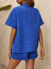 Load image into Gallery viewer, Button Up Half Sleeve Top and Shorts Set
