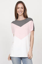 Load image into Gallery viewer, Chevron Color-Block Top
