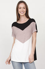 Load image into Gallery viewer, Chevron Color-Block Top
