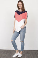 Load image into Gallery viewer, Chevron Color-Block Top
