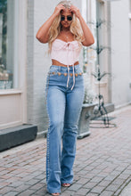 Load image into Gallery viewer, Dusk Blue Pearl Boot Cut Denim Jeans
