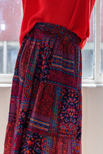 Load image into Gallery viewer, ODDI Full Size Printed Tiered Maxi Skirt
