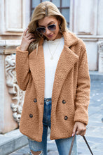 Load image into Gallery viewer, 12 Colors - Full Size Lapel Collar Sherpa Coat Ti Amo I love you
