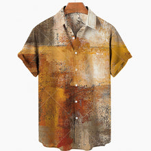 Load image into Gallery viewer, 12 Styles - Oil Painting Hawaiian Shirts - Men&#39;s Fashion Short Sleeve Loose Beach Shirts Ti Amo I love you
