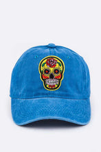 Load image into Gallery viewer, Calavera Embroidery Denim Cap
