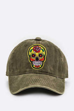 Load image into Gallery viewer, Calavera Embroidery Denim Cap
