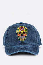 Load image into Gallery viewer, Calavera Embroidery Denim Cap
