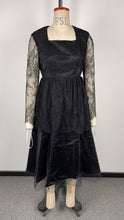 Load image into Gallery viewer, Womens Sexy Lace Stitching Mesh Large Swing Prom Evening Dress
