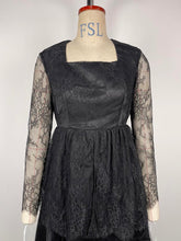 Load image into Gallery viewer, Womens Sexy Lace Stitching Mesh Large Swing Prom Evening Dress
