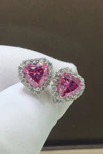 Load image into Gallery viewer, 2 Carat Moissanite Heart-Shaped Earrings
