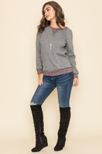 Load image into Gallery viewer, Plus Raglan Two Tone Tunic
