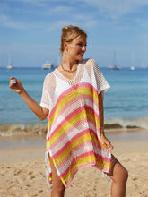 Load image into Gallery viewer, Cutout Striped Cover-Up with Tassel
