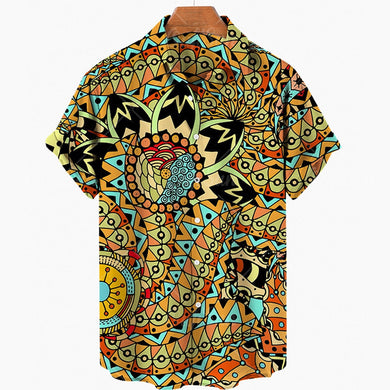 13 Styles - Mens / Mens Plus Size - Casual Fashion Beach Short Sleeve Loose Hawaii Shirts Ti Amo I love you