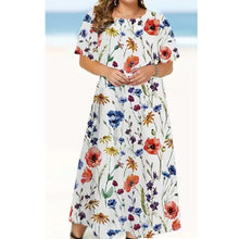 Load image into Gallery viewer, 13 Styles - Women‘s Beach Dress Floral Pattern Loose A-Line Evening Dresses Ti Amo I love you
