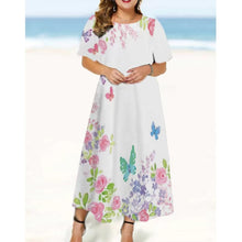 Load image into Gallery viewer, 13 Styles - Women‘s Beach Dress Floral Pattern Loose A-Line Evening Dresses Ti Amo I love you
