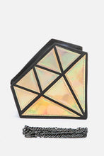 Load image into Gallery viewer, 2 Tone Holographic Iconic Diamond Clutch Bag
