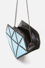 Load image into Gallery viewer, 2 Tone Holographic Iconic Diamond Clutch Bag
