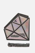 Load image into Gallery viewer, 2 Tone Holographic Iconic Diamond Clutch Bag
