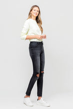 Load image into Gallery viewer, High Rise Distressed Button Fly Ankle Skinny
