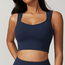Load image into Gallery viewer, Womens Sollinarry Brushed Back One Piece Sports Underwear Shockproof Push up Running Workout Vest Yoga Bra
