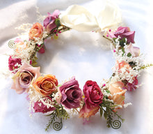 Load image into Gallery viewer, Bridal Floral Handmade Wreath Seaside Headdress
