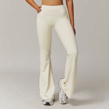 Load image into Gallery viewer, Womens Sollinarry Skinny Yoga Pants Slightly Wide Leg Running Exercise Pants High Waist Workout Bell Bottom Pants
