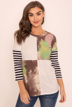 Load image into Gallery viewer, Plus Tie Dye Color Block Tunic
