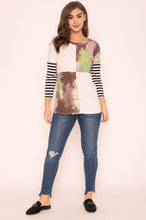 Load image into Gallery viewer, Plus Tie Dye Color Block Tunic
