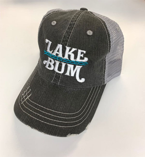 Waves Lake Bum Mesh Trucker Hat