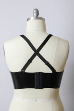 Load image into Gallery viewer, Faux Leather Longline Bralette Plus Size
