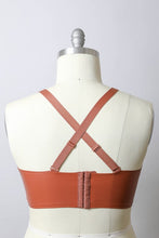 Load image into Gallery viewer, Faux Leather Longline Bralette Plus Size
