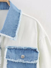 Load image into Gallery viewer, Womens Casual Loose Design Contrast Color Jacket
