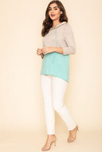 Load image into Gallery viewer, Two Tone Color Block Hoodie
