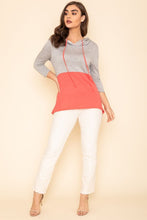 Load image into Gallery viewer, Two Tone Color Block Hoodie
