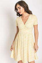Load image into Gallery viewer, Surplice Ditsy Floral Midi Dress
