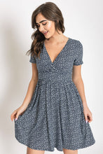 Load image into Gallery viewer, Surplice Ditsy Floral Midi Dress
