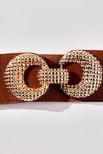 Load image into Gallery viewer, Double Bucklet Stretch Fashion Belt
