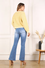 Load image into Gallery viewer, Herringbone Pattern Crew Neck Sweater
