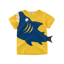 Load image into Gallery viewer, 14 Styles -  Kids - Boys - 3D Cartoon T-shirt - Animal / Dinosaur / Shark T Shirt Tops Tees Ti Amo I love you
