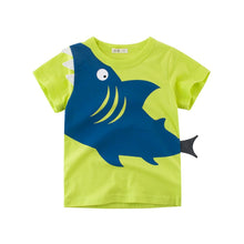 Load image into Gallery viewer, 14 Styles -  Kids - Boys - 3D Cartoon T-shirt - Animal / Dinosaur / Shark T Shirt Tops Tees Ti Amo I love you
