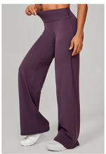 Load image into Gallery viewer, Autumn Sand Pilates Straight Yoga Pants All Match Loose Wide Leg Pants Running Sports Fitness Hip Showing Trousers
