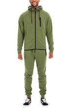 Load image into Gallery viewer, Mens Full Zip Sweat Pant Sweat Set
