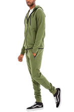 Load image into Gallery viewer, Mens Full Zip Sweat Pant Sweat Set
