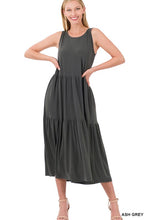 Load image into Gallery viewer, Sleeveless Tiered Midi Dress
